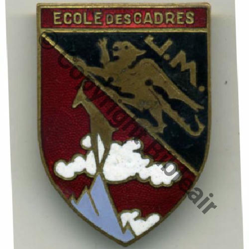 CENTRE ECOLE DES CADRES MONTROC Mars 44 apres dissolution du 01.02.44  BERAUDY VAURE Epingle Tube Grenu Src.shanghai 179Eur09.11 